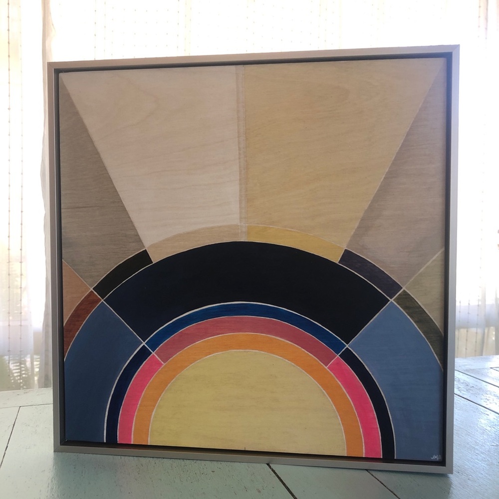 Original Oil Painting on Wood Panel in Vibrant - Picture 3 of 3